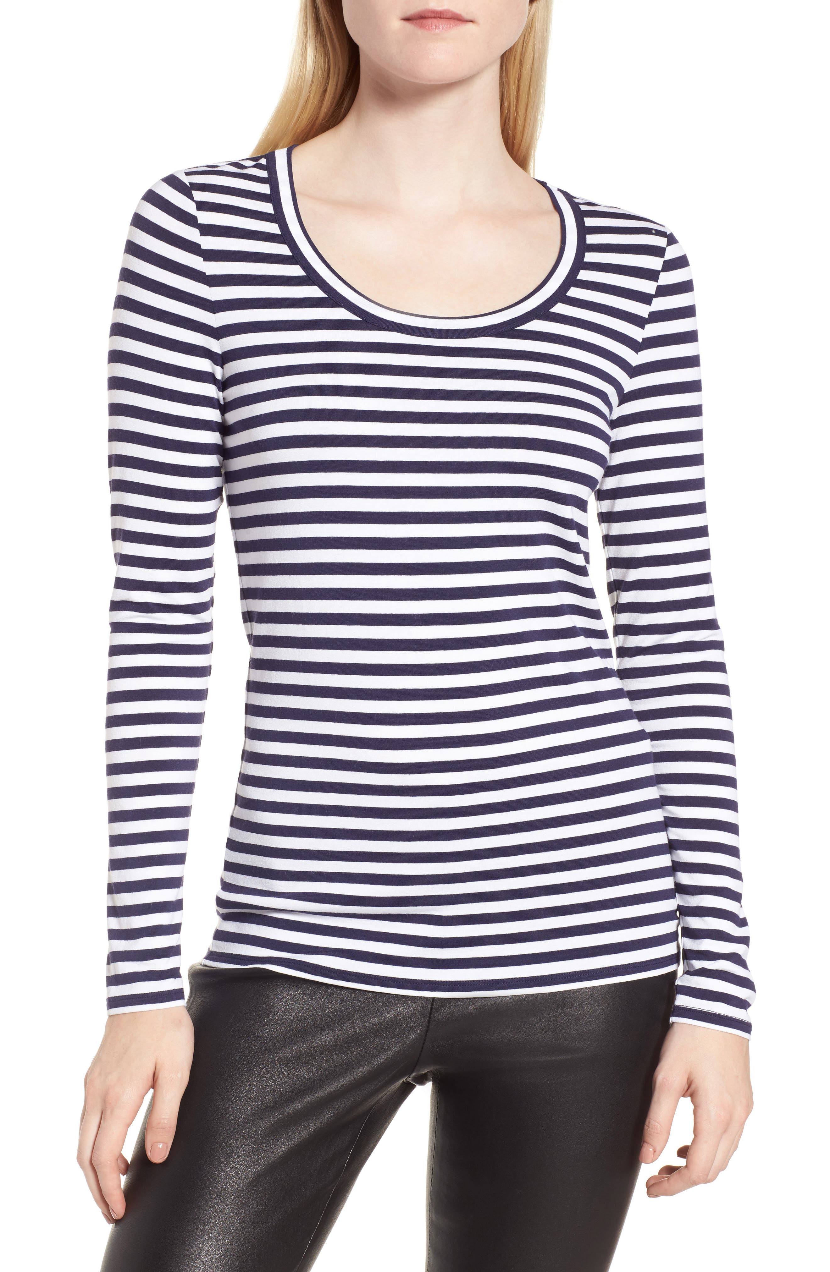 Nordstrom Signature Stripe Long Sleeve Tee Nordstrom