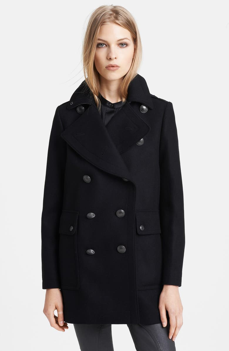 Burberry Brit 'Bellamy' Double Breasted Peacoat | Nordstrom
