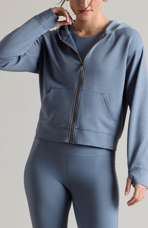 Shop Rhone Dreamglow Full Zip Hoodie In Blue Shadow