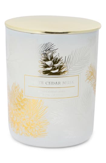 Portofino Candles White Cedar Musk Artisan Scented Candle In White Cedar Musk