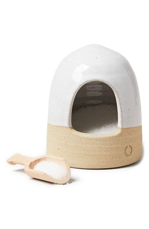 Farmhouse Pottery Beehive Salt Cellar & Spoon in Brown at Nordstrom