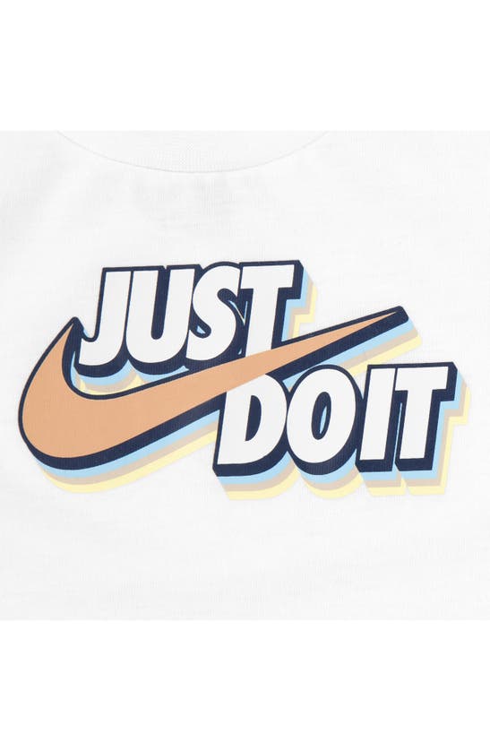 Shop Nike Just Do It Graphic T-shirt & Sweat Shorts Set In Midnight Navy