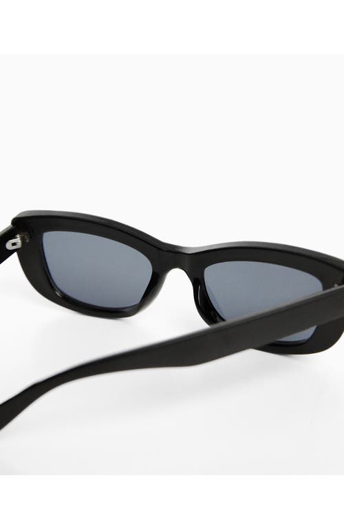 Shop Mango Retro Sunglasses In Black