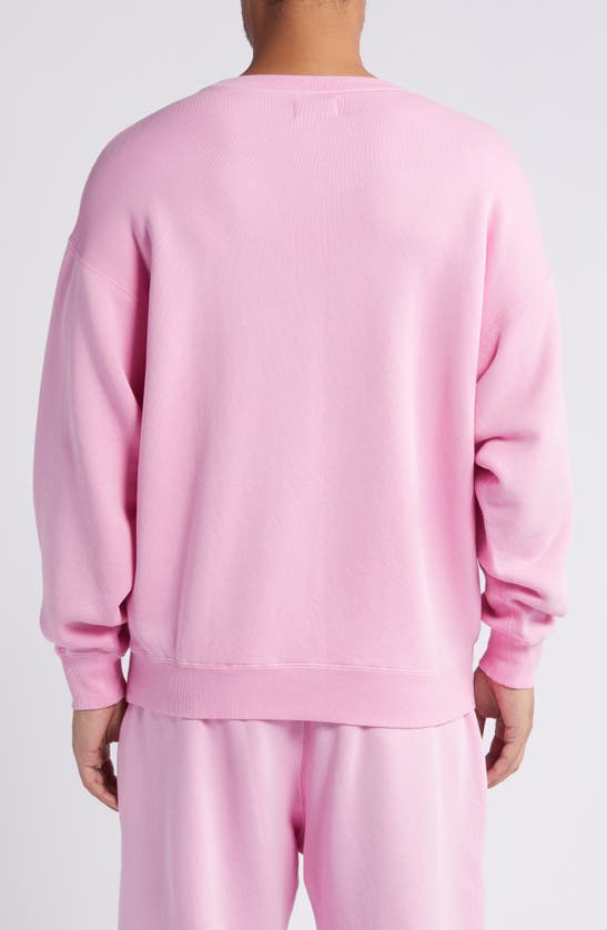 Shop Elwood Core Oversize Crewneck Sweatshirt In Vintage Pink