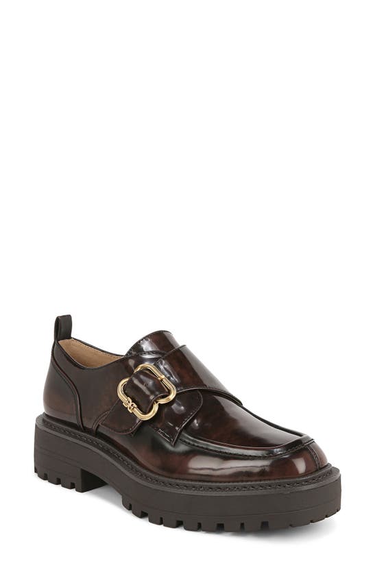 Sam Edelman Lora Monk Strap Shoe In Chestnut