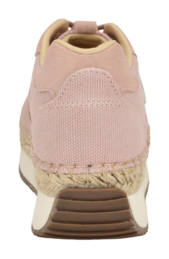 Shop Guess Stefen Espadrille Platform Sneaker In Light Pink