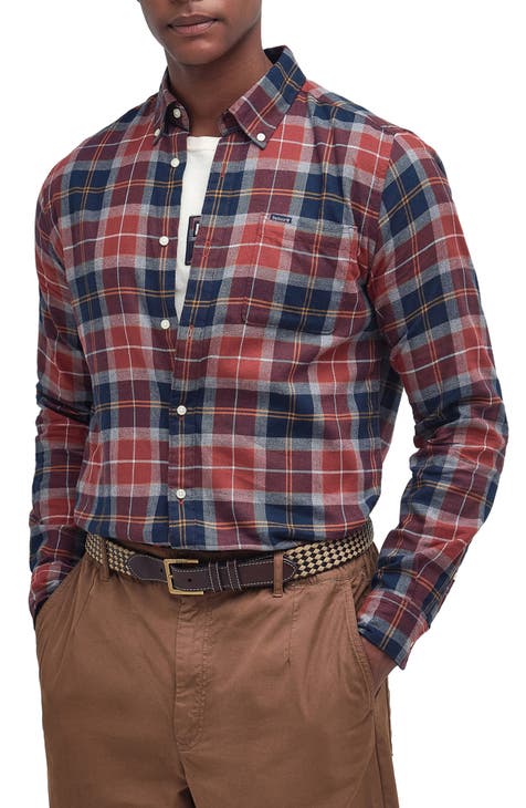 Rasay Tartan Tailored Fit Button-Down Shirt