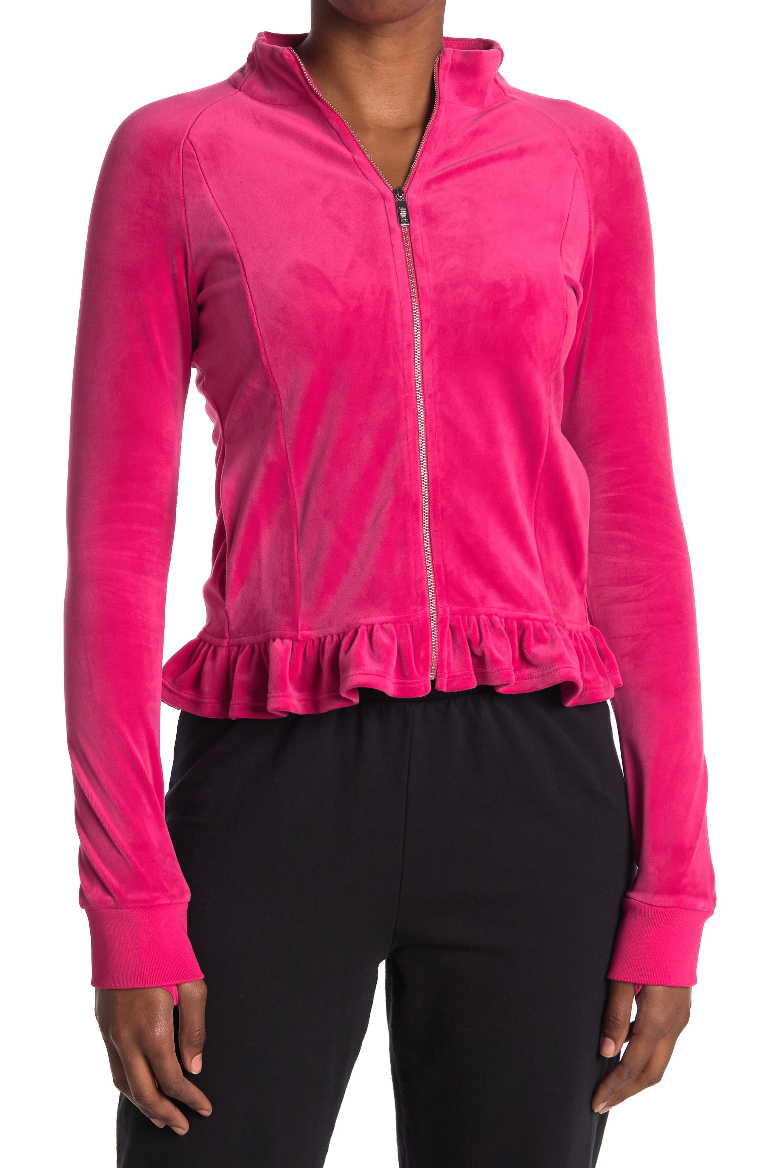 pink athletic jacket