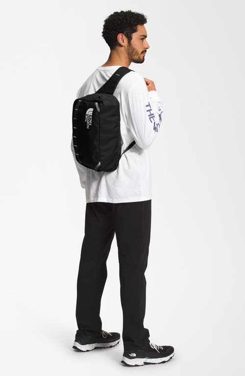 Shop The North Face Base Camp Voyager Sling Backpack In Tnfblack/tnfwhite