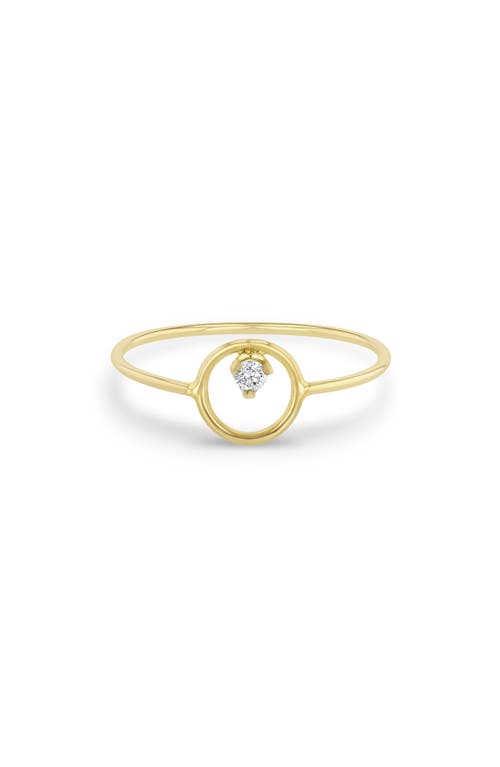 Zoë Chicco Prong Diamond Ring 14K Yellow Gold at Nordstrom,