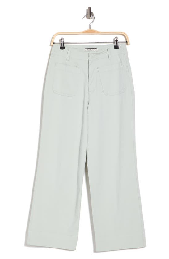 Bagatelle Cropped Cotton Twill Pants In Mint