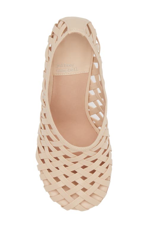 Shop Jeffrey Campbell Encaged Pump In Beige