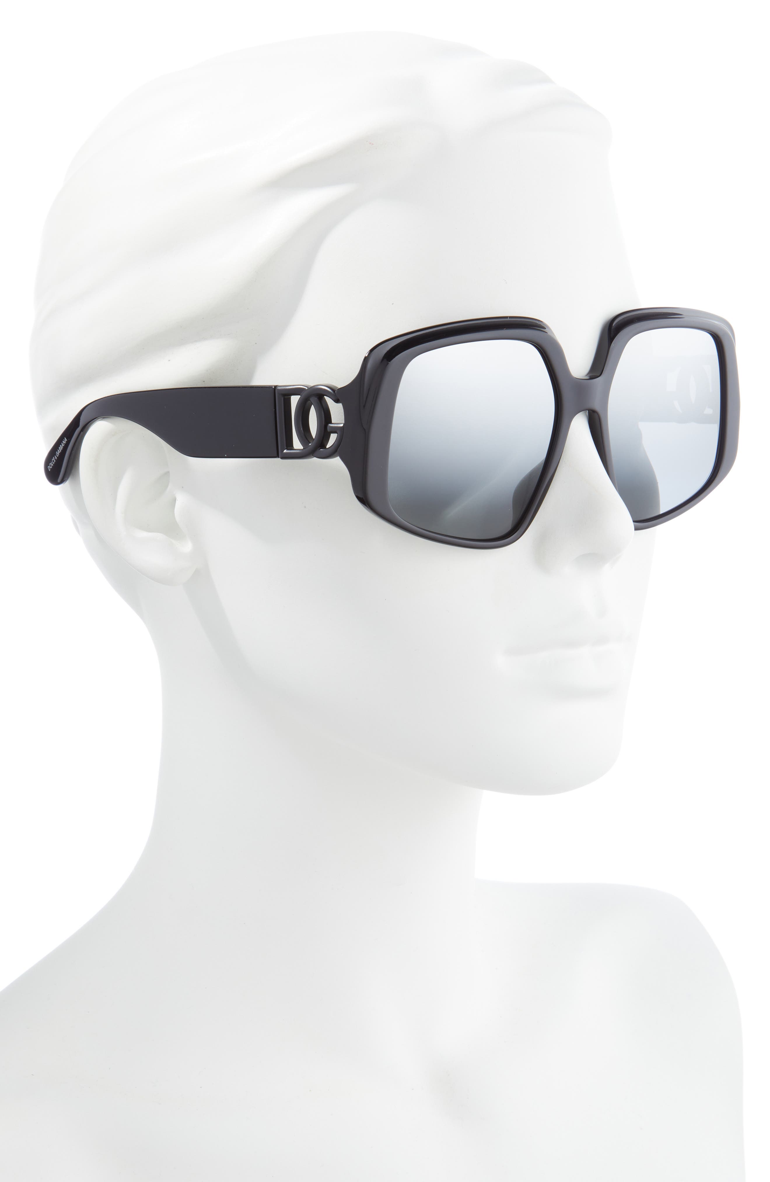 58mm square sunglasses