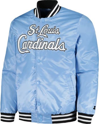 Starter St. Louis Cardinals Cross Bronx Fashion Satin Full-snap Varsity  Jacket At Nordstrom in Blue for Men