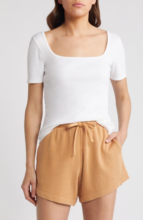 Treasure & Bond Scoop Neck Rib Top at Nordstrom,