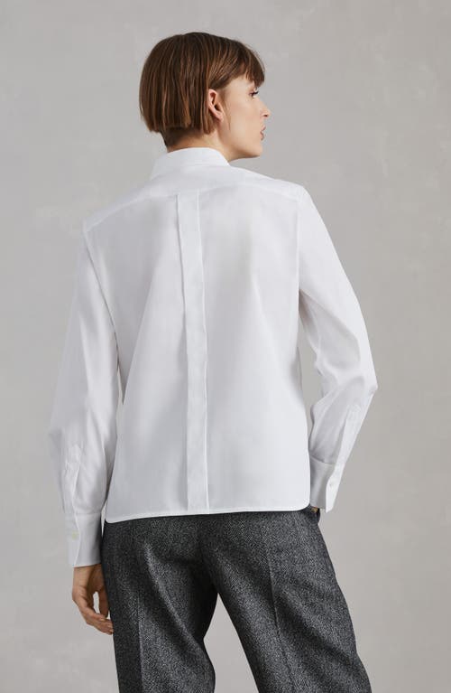 Shop Brunello Cucinelli Poplin Shirt In White