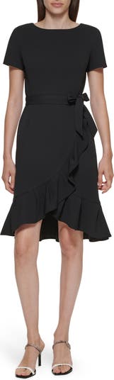 Calvin klein 2024 ruffle hem dress