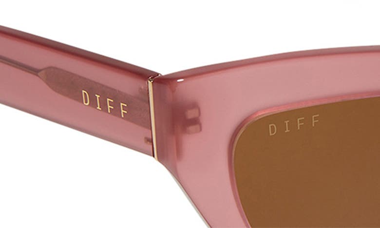 Shop Diff Katarina 51mm Cat Eye Sunglasses In Guava / Brown Gradient