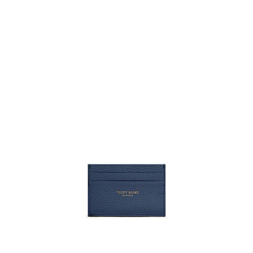 Shop Teddy Blake Cardholder Stampato In Blue Jeans