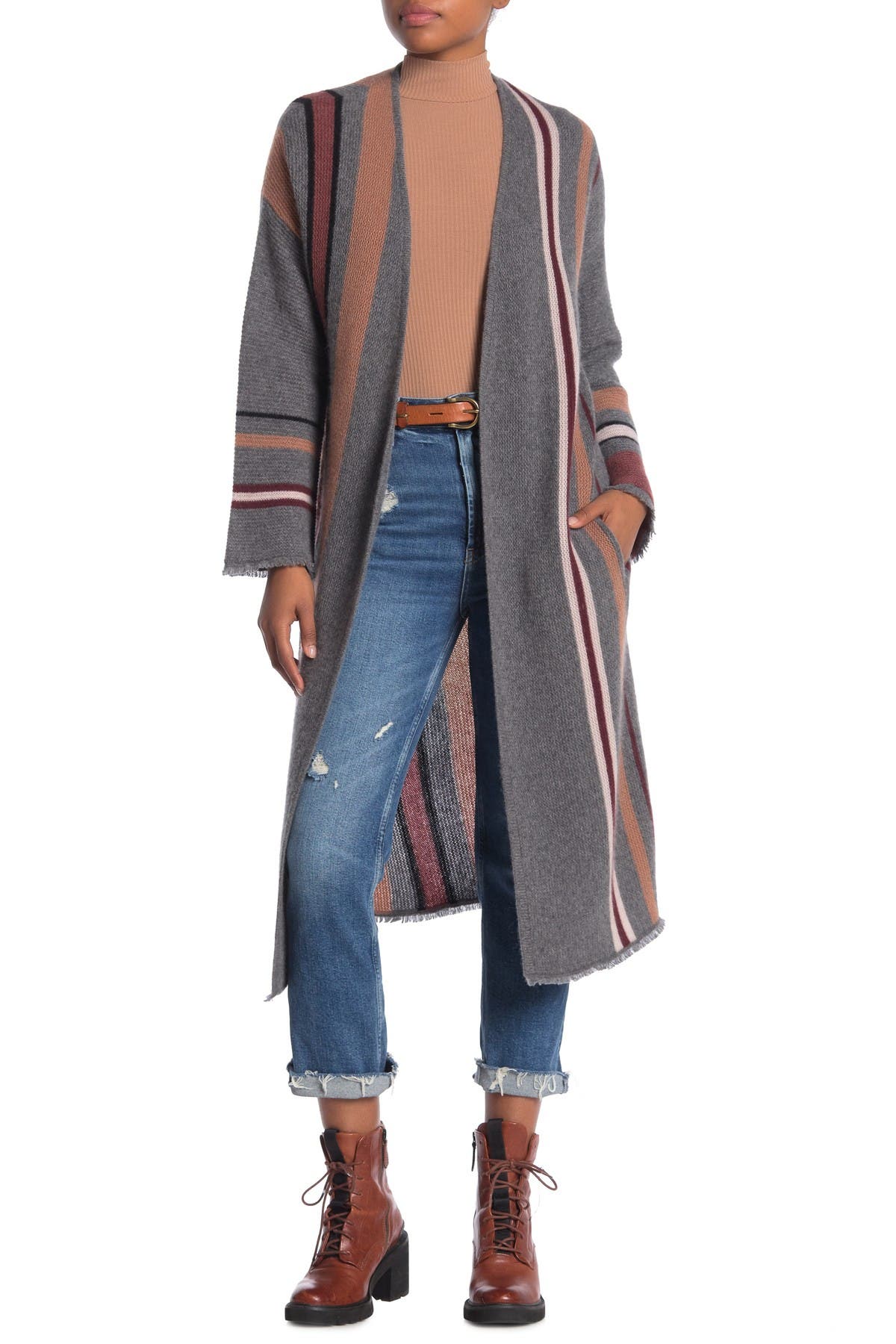 cashmere duster cardigan