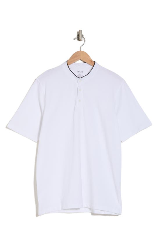 Shop Abound Short Sleeve Cotton Henley In White