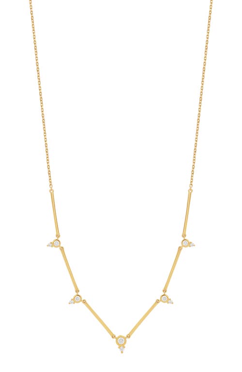 Bony Levy Aviva Diamond Station Necklace in 18K Yellow Gold at Nordstrom