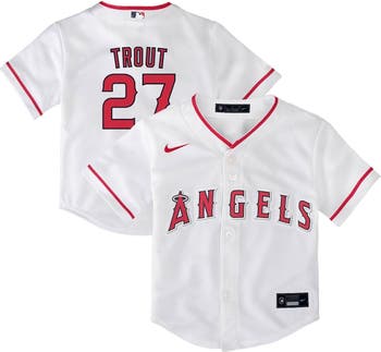 Nike Toddler Nike Mike Trout White Los Angeles Angels Home Replica Player  Jersey