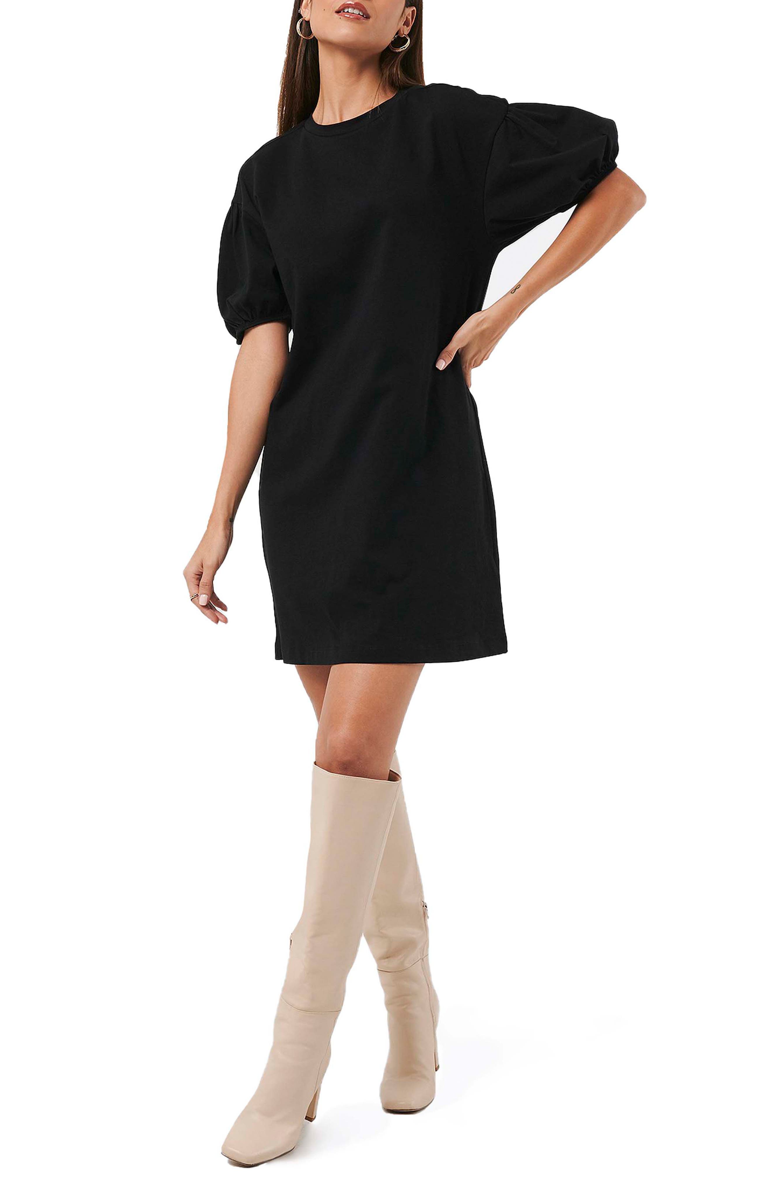 puff sleeve t shirt dress