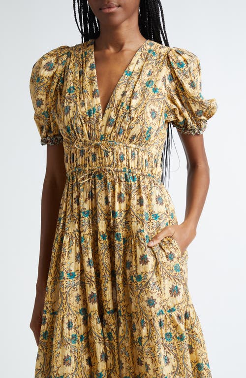 Shop Ulla Johnson Ilana Midi Dress In Daylily