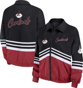 WEAR by Erin Andrews Women's WEAR by Erin Andrews Black Arizona Cardinals  Vintage Throwback Windbreaker Full-Zip Jacket