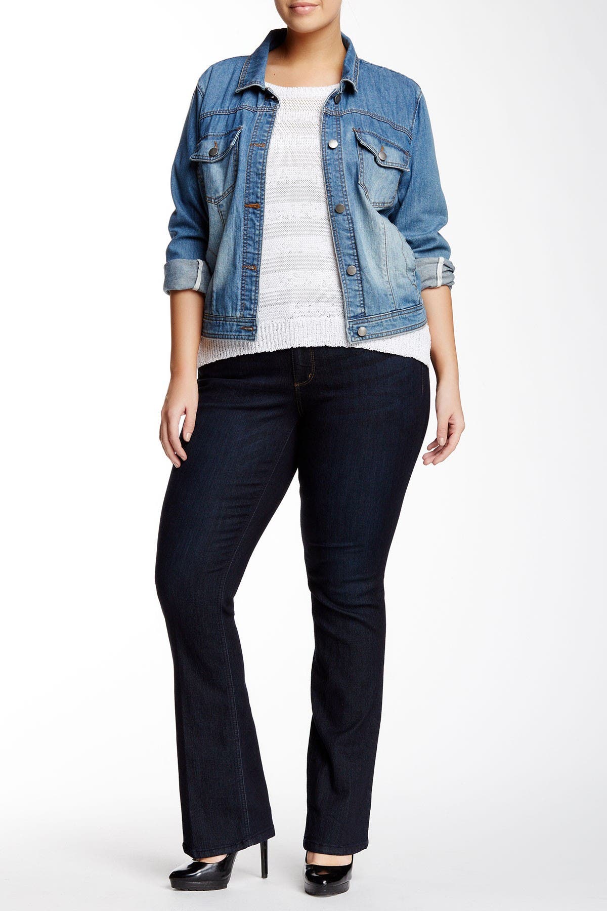 democracy itty bitty bootcut jeans