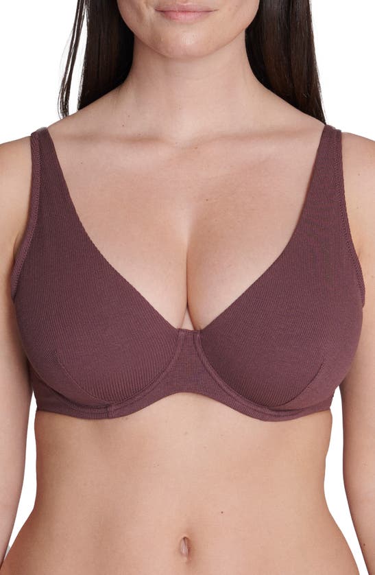 Shop Simone Perele Eugenie Plunge Underwire Bra In Byzantine