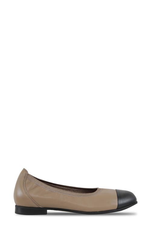 Munro Mila Ballet Flat In Woodsmoke