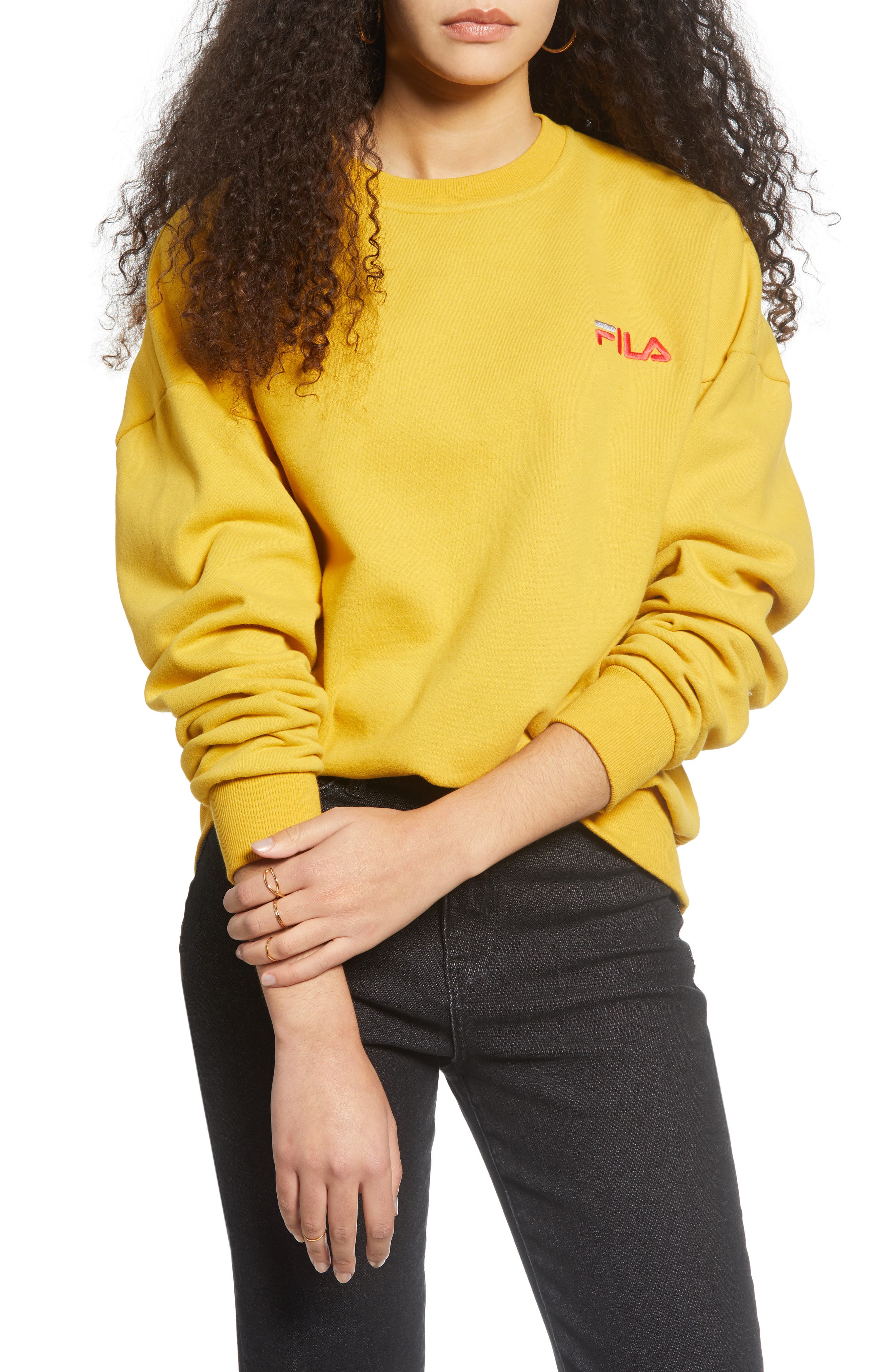 fila yellow sweater