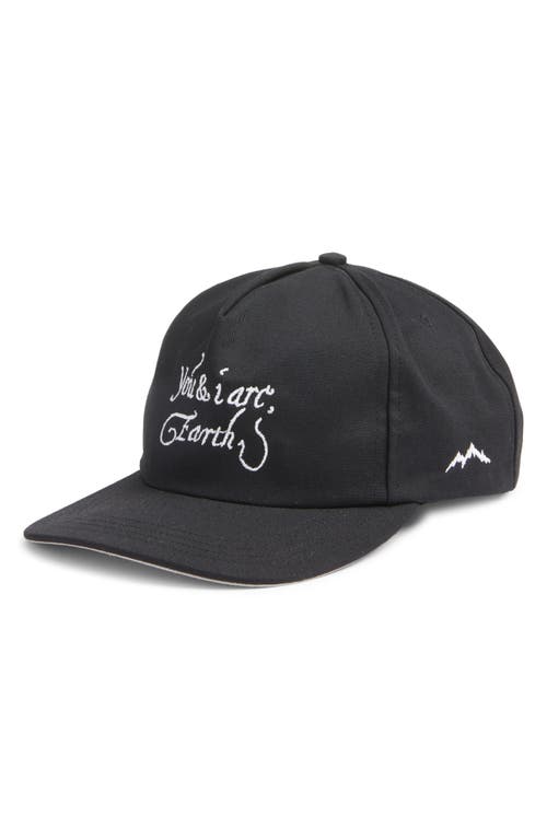 Shop Afield Out Earth Cap Snapback Baseball Cap In Black