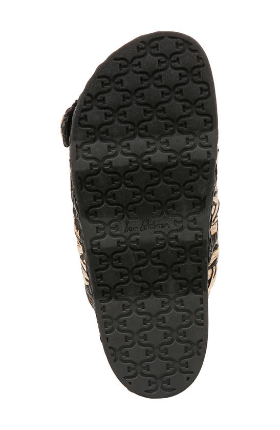 Shop Sam Edelman Reina Slide Sandal In Black/ Natural