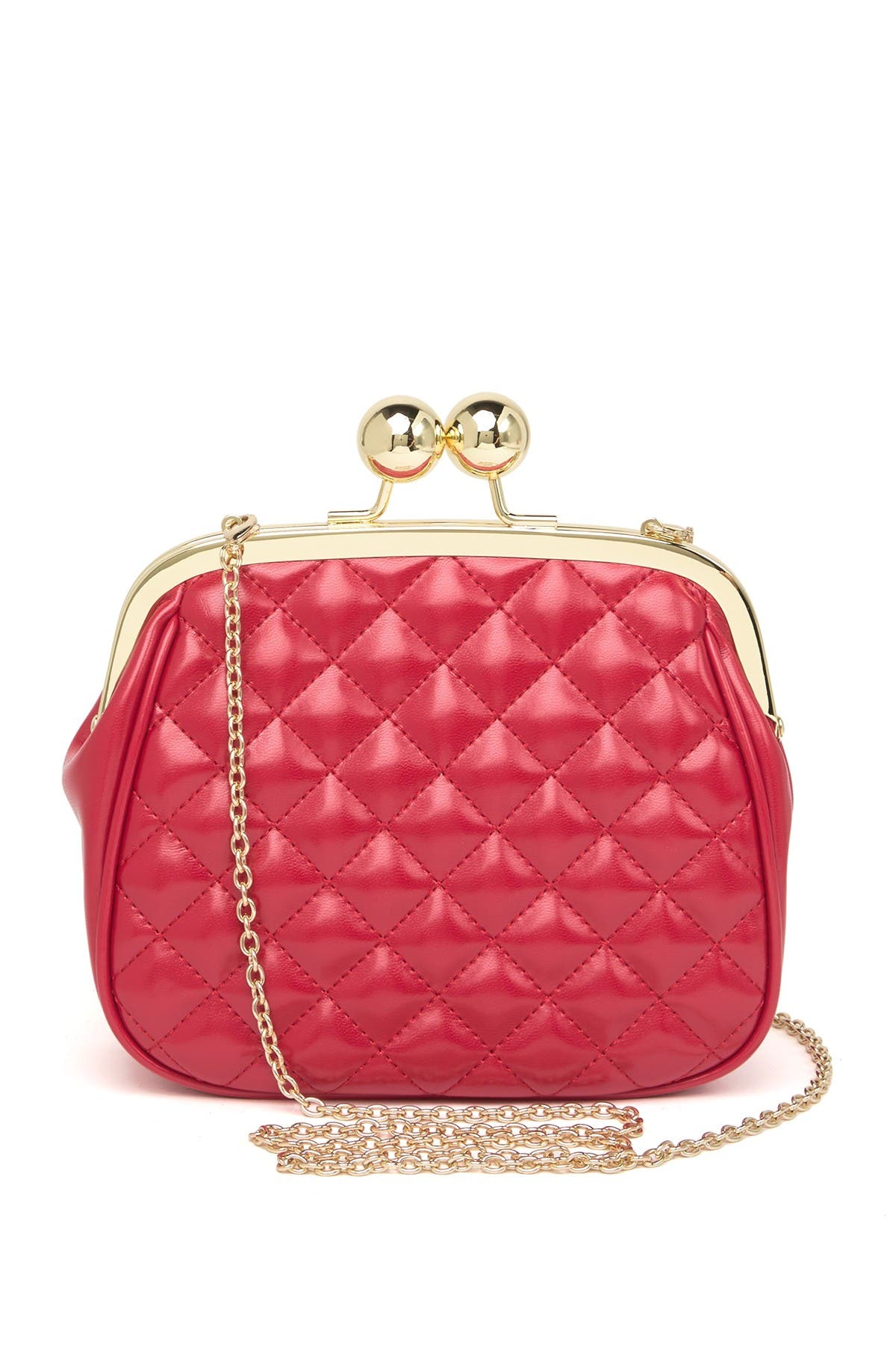 Love Moschino Quilted Coin Purse Crossbody Bag In Red