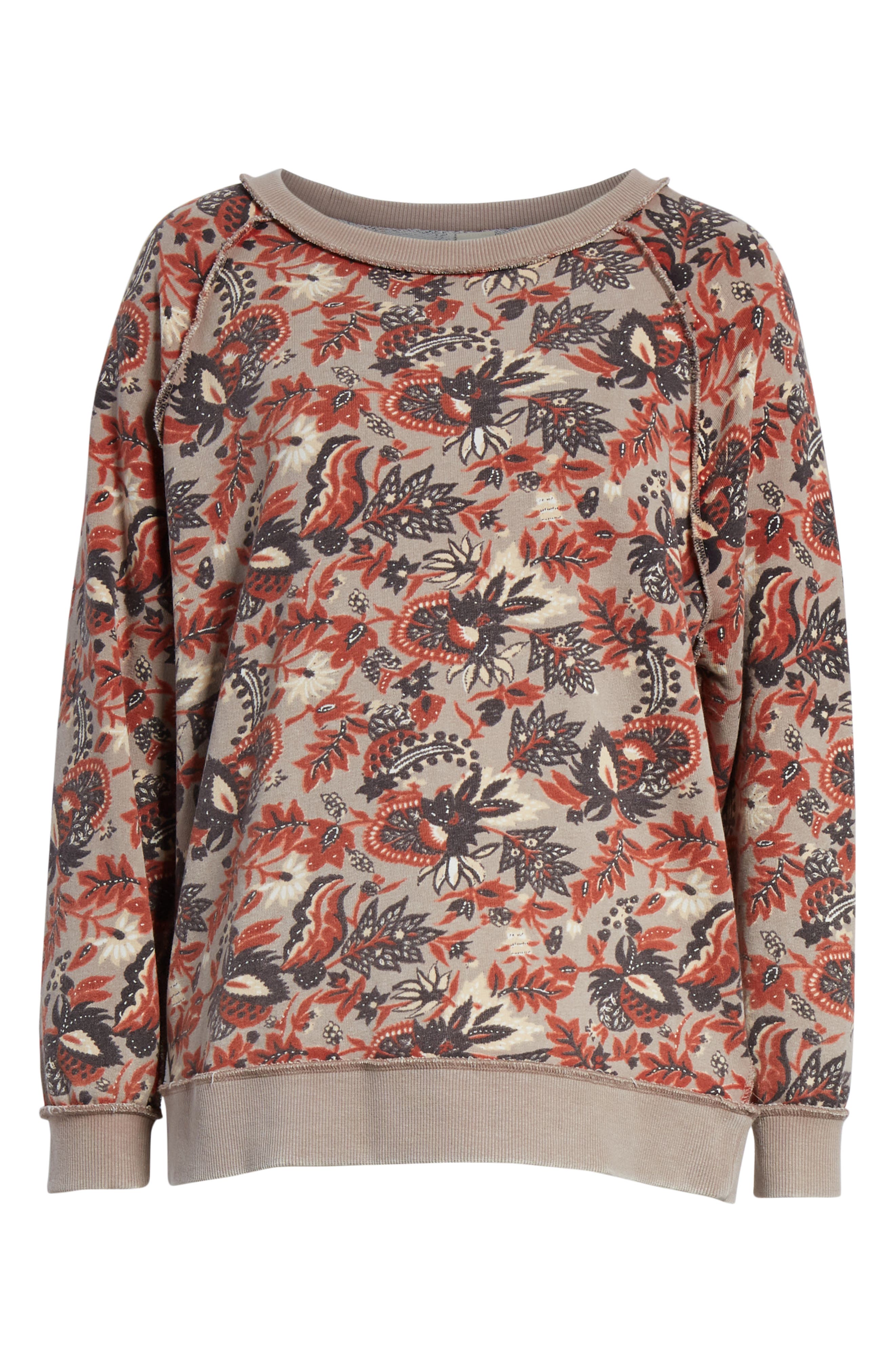 go on get floral sweatshirt