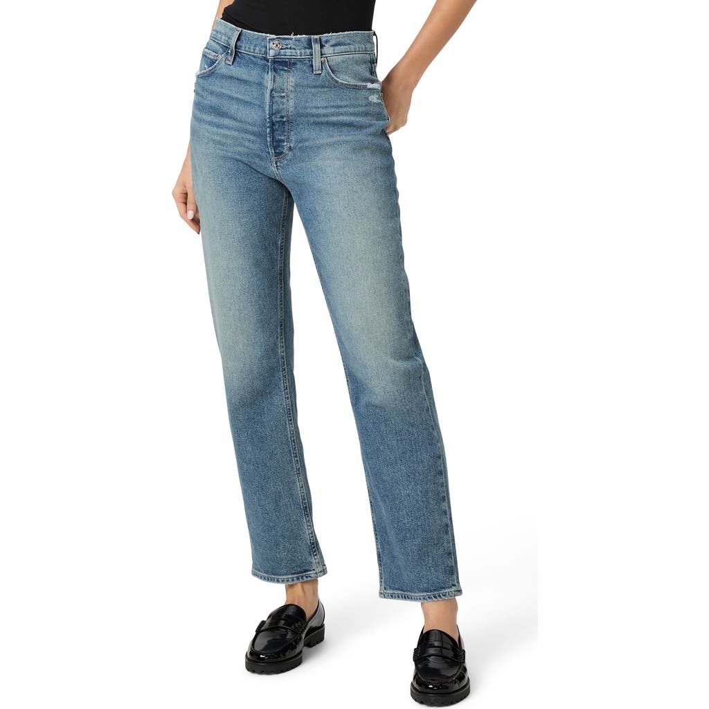 PAIGE PAIGE SAWYER HIGH WAIST STRAIGHT LEG JEANS