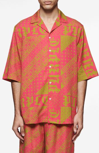Oversize Lyocell Camp Shirt