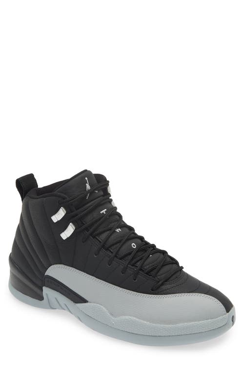 Shop Jordan Air  12 Retro Basketball Shoe In Black/wolf Grey/white