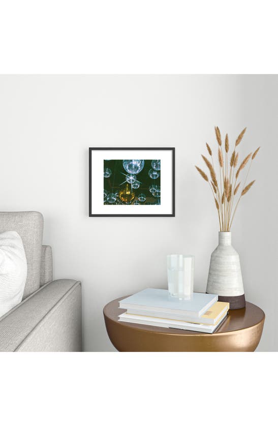 Deny Designs Disco Ball Ceiling By Samantha Hearn Metal Framed Art Print In Blue