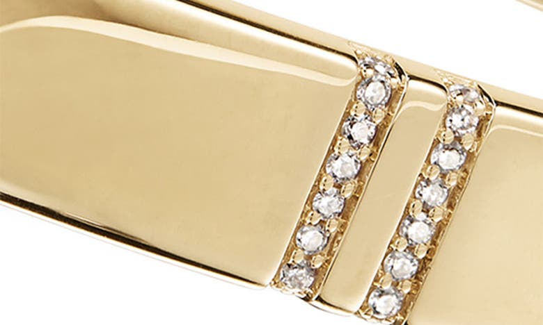 Shop Cast The Clarity Diamond Bangle In 14k Yellow Gold