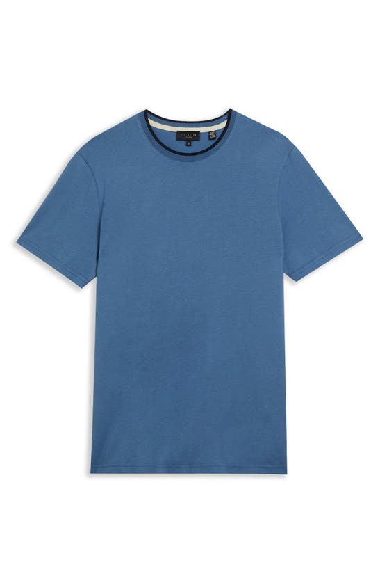 Shop Ted Baker Solid T-shirt In Dark Blue