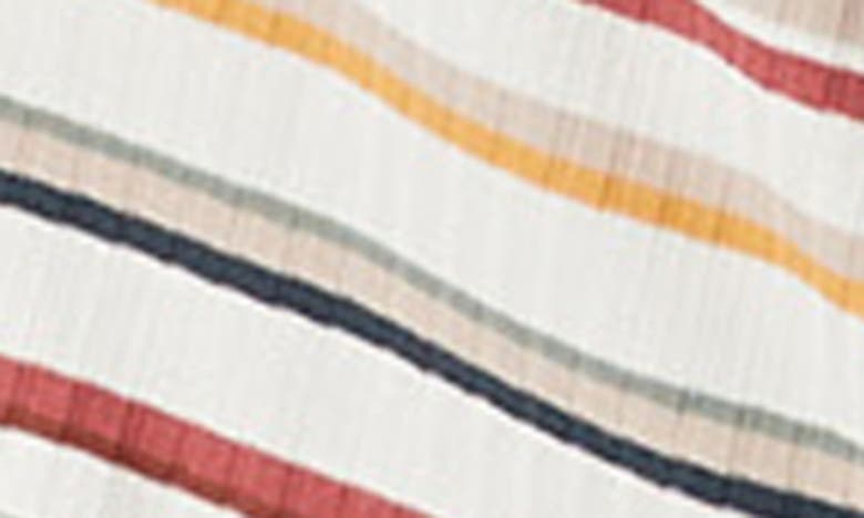 Shop O'neill Brye Stripe Cutout Dress In Ivory Multi Colored