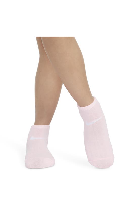 Shop Nike Kids' Swoosh Cushioned Ankle Socks In Doll