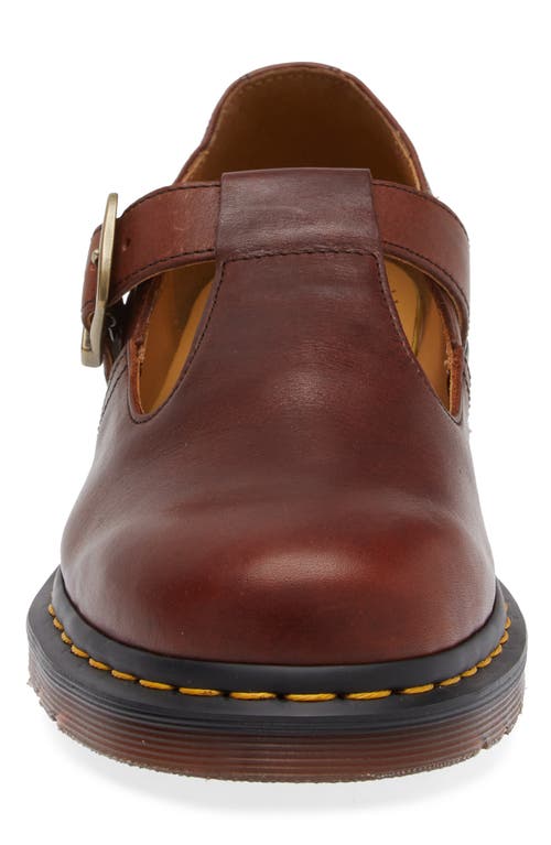 Dr. Martens' T-bar Regency Slip-on Shoe In Whiskey Calf