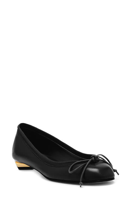 Shop Alexander Mcqueen Armadillo Ballet Pump In Black/silver/gold