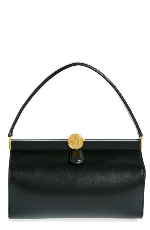 Doctor Leather Top Handle Bag in Black