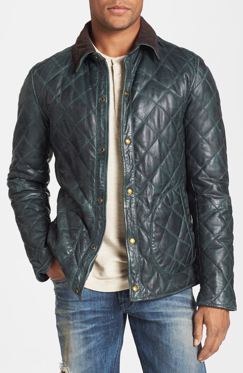 Scotch & Soda Quilted Leather Jacket Nordstrom